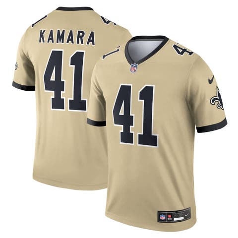 Men's Nike Alvin Kamara Gold New Orleans Saints Gameday Golds Alternate Legend Player Performance Top