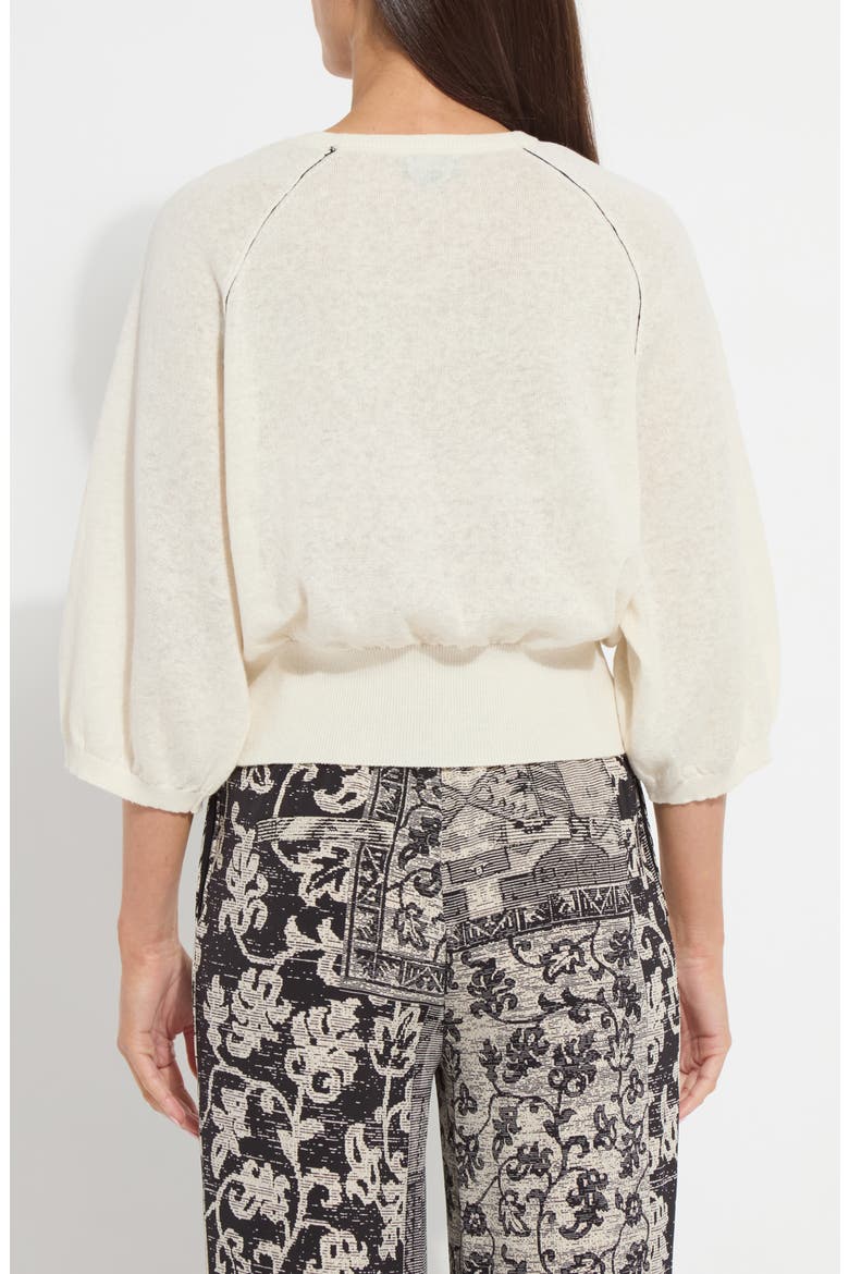 Anabela Linen Blend Sweater, Alternate, color, SEPIA