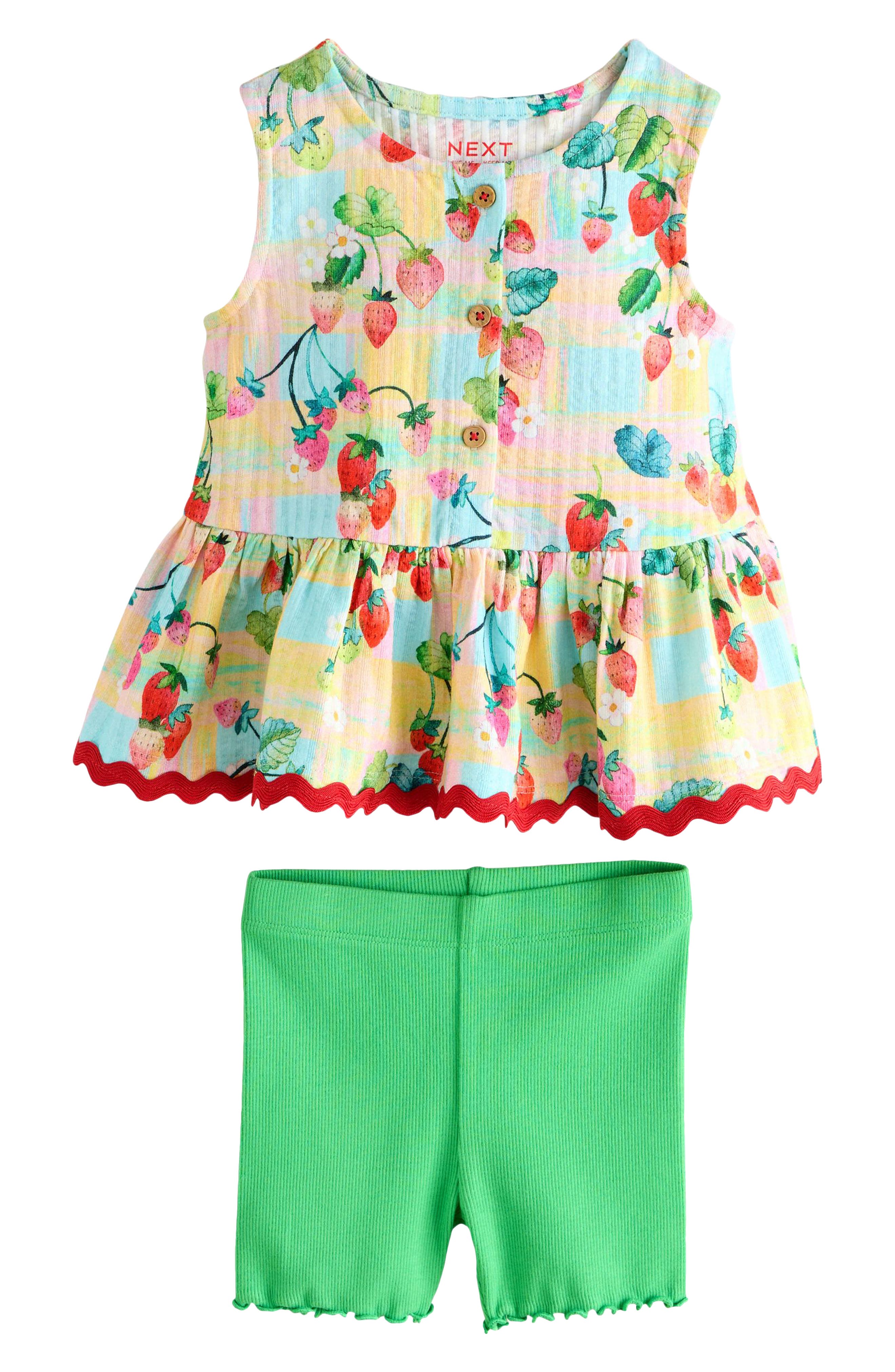NEXT Kids' Cotton Tanks & Shorts Assorted 4-Pack — фото 4