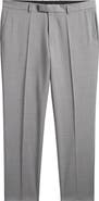 BOSS George Flat Front Wool Suit Pants