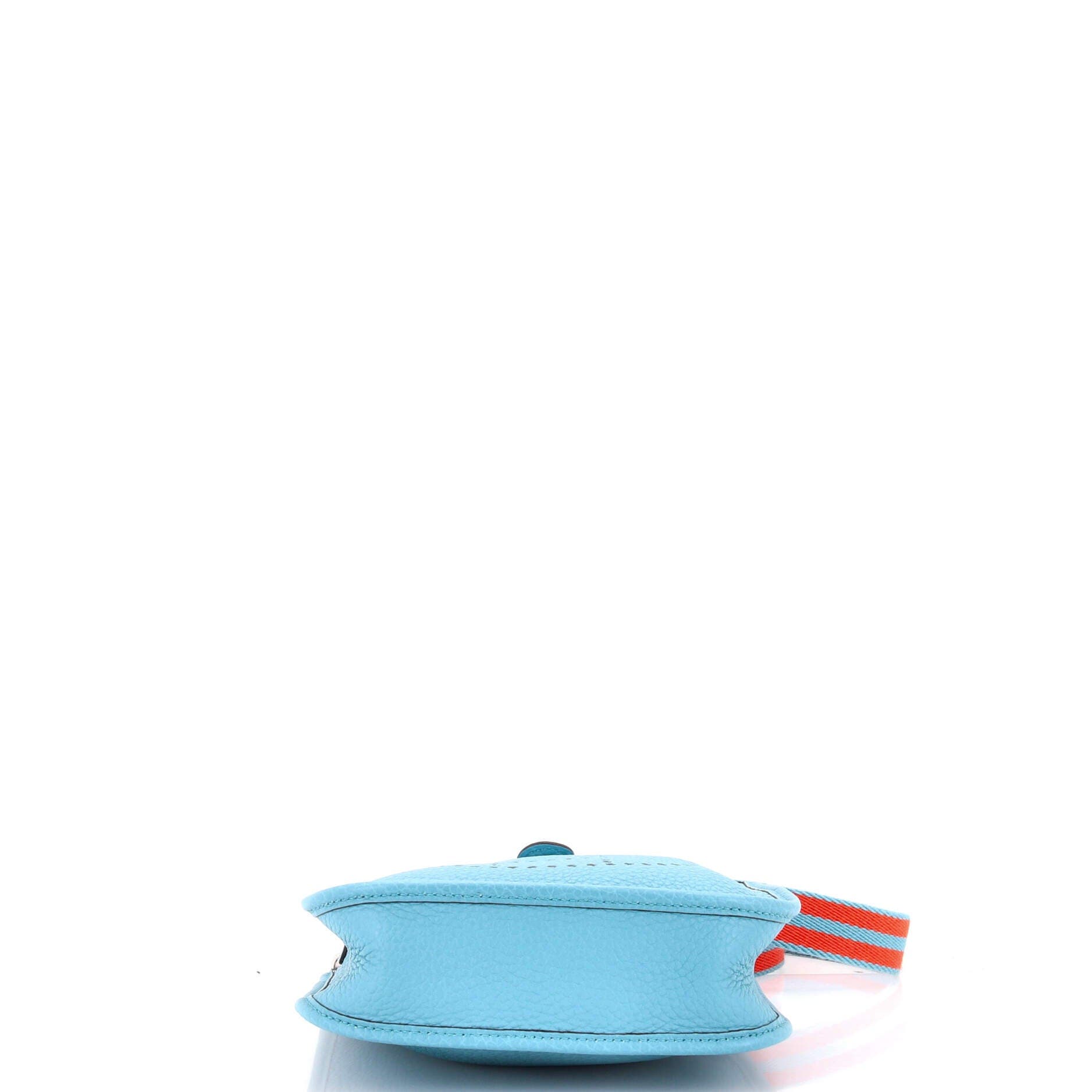 Pre-Owned Hermes Evelyne Bag Gen III Clemence TPM, Alternate, color, Bleu Atoll