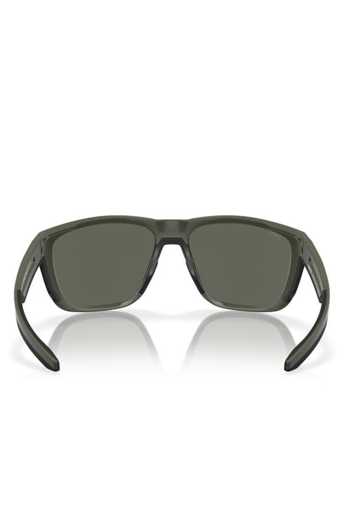 Costa Del Mar 62mm Polarized Square Sunglasses In Black