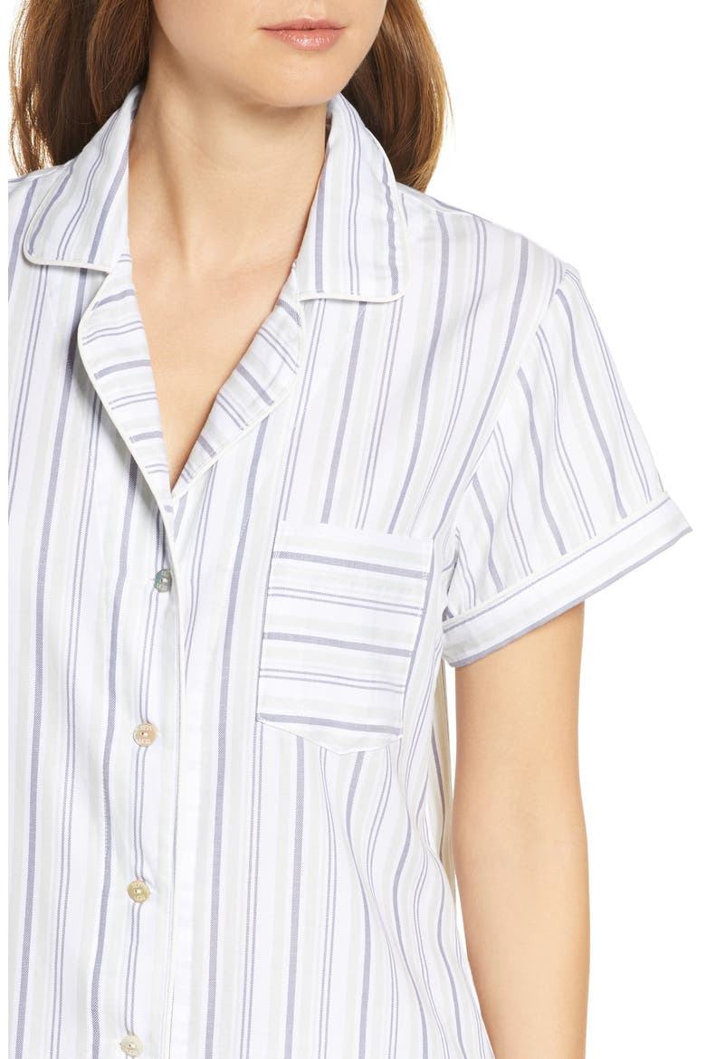 UGG Rosan Stripe Pajamas, Alternate, color, GREEN