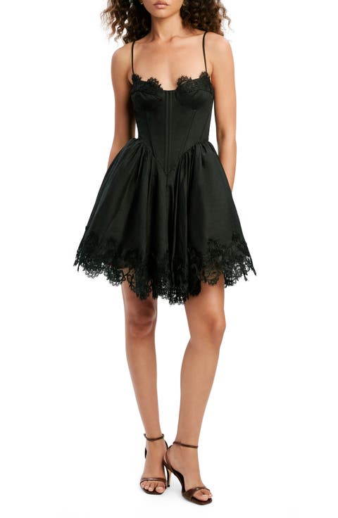 Ashta Lace Detail Minidress