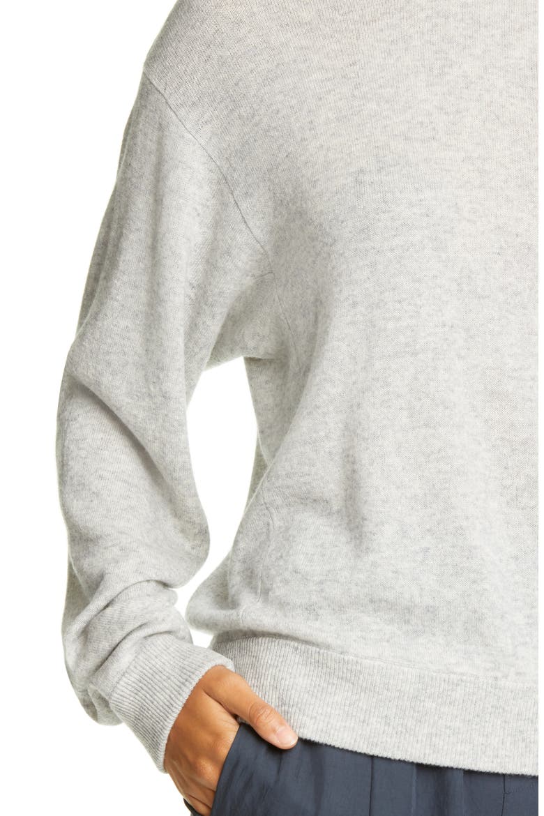 Wool & Cashmere Hoodie, Alternate, color, HEATHER GREY