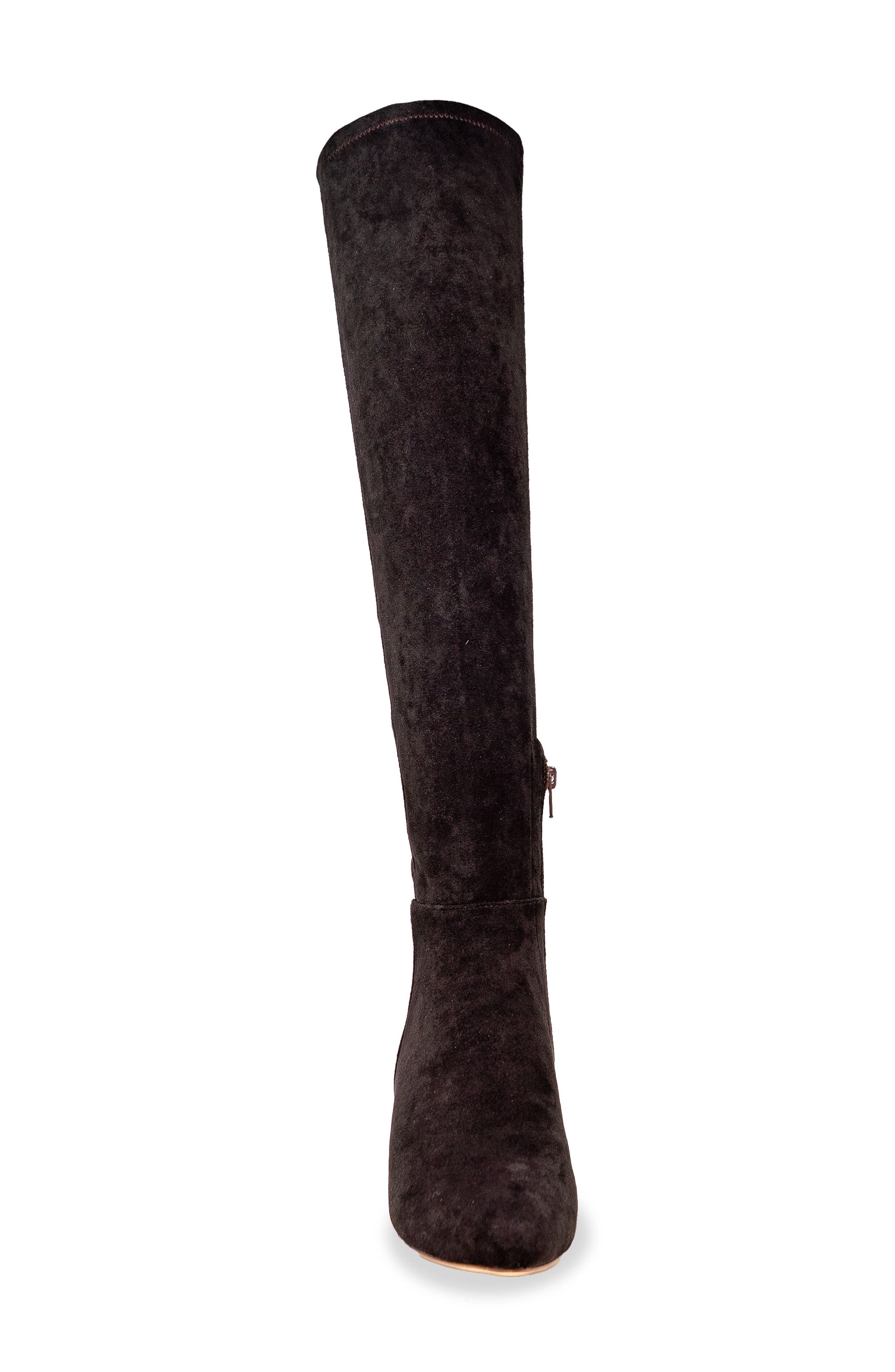 CHASE AND CHLOE Wynter Over The Knee Boot, Alternate, color, Brown