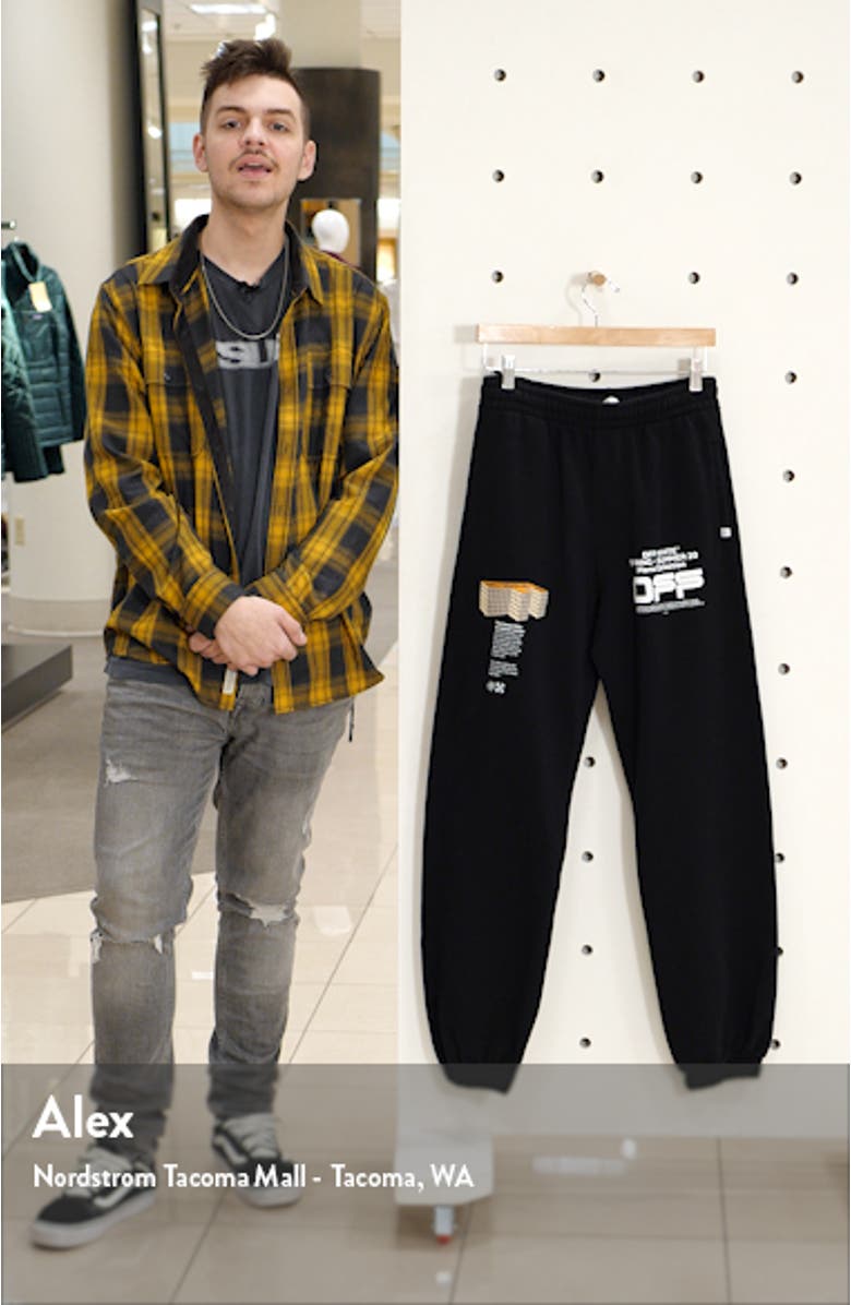 Wavy Line Logo Slim Sweatpants, sales video thumbnail