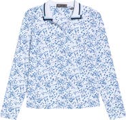G/FORE Ditzy Floral Long Sleeve Tech Golf Polo