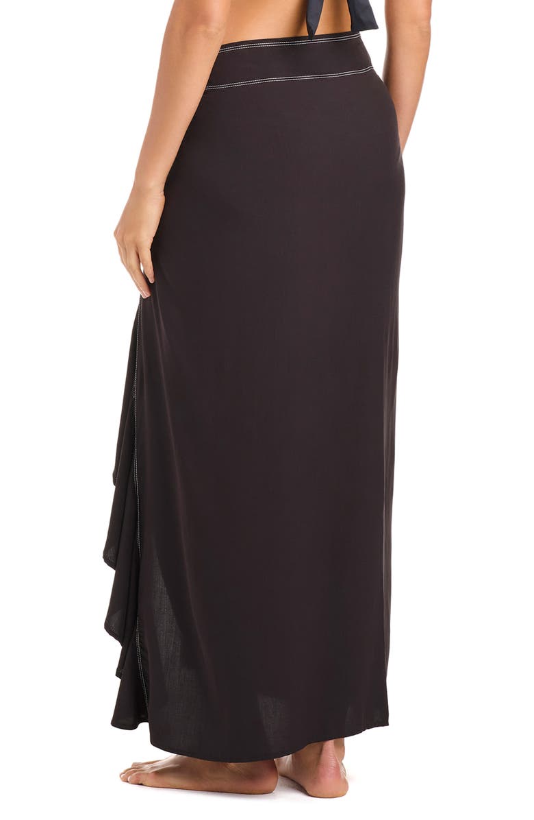 BLEU by Rod Beattie Cover-Up Pareo, Alternate, color, Black