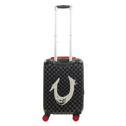 Shop True Religion 22.5" Hardcase Checkered Carry-on With Big Logo.