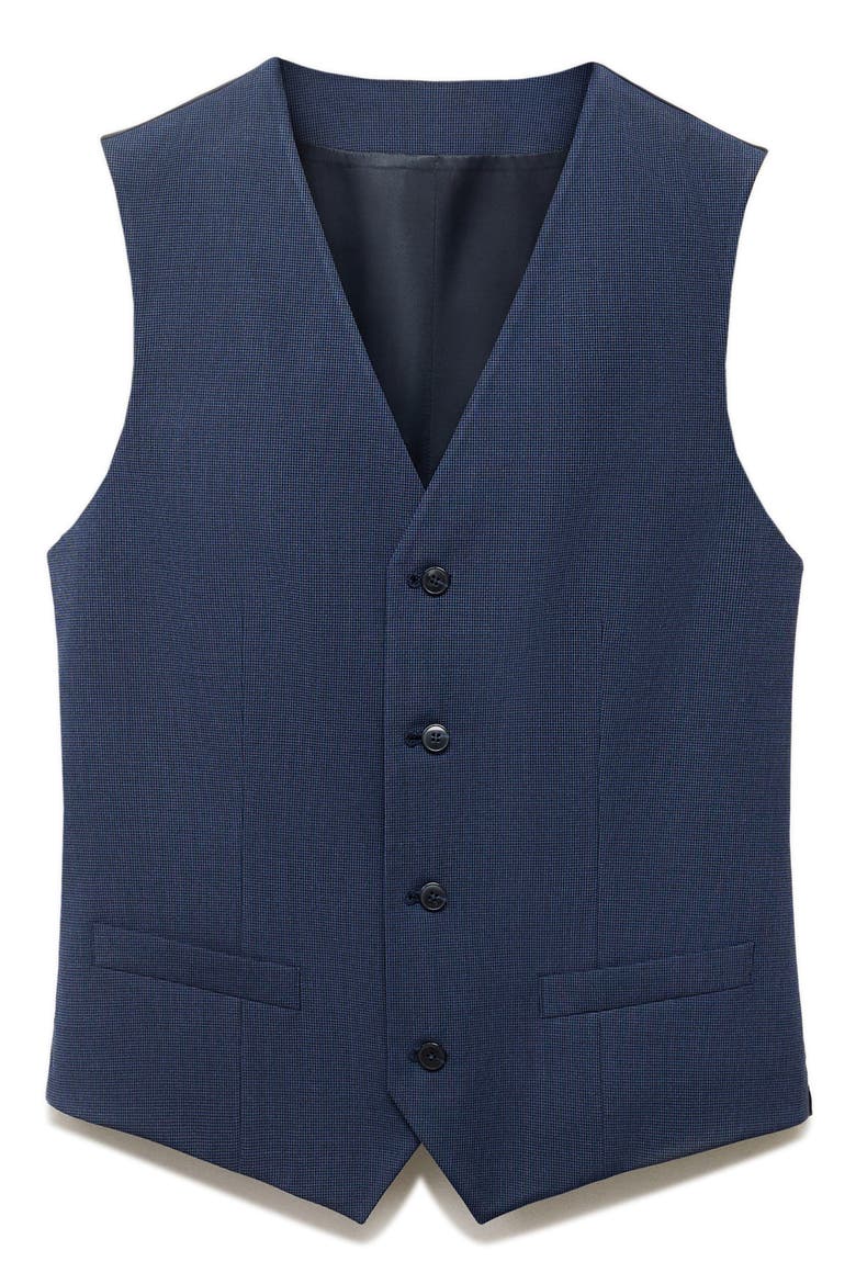 Paris Superslim Fit Suit Vest, Main, color, INK BLUE