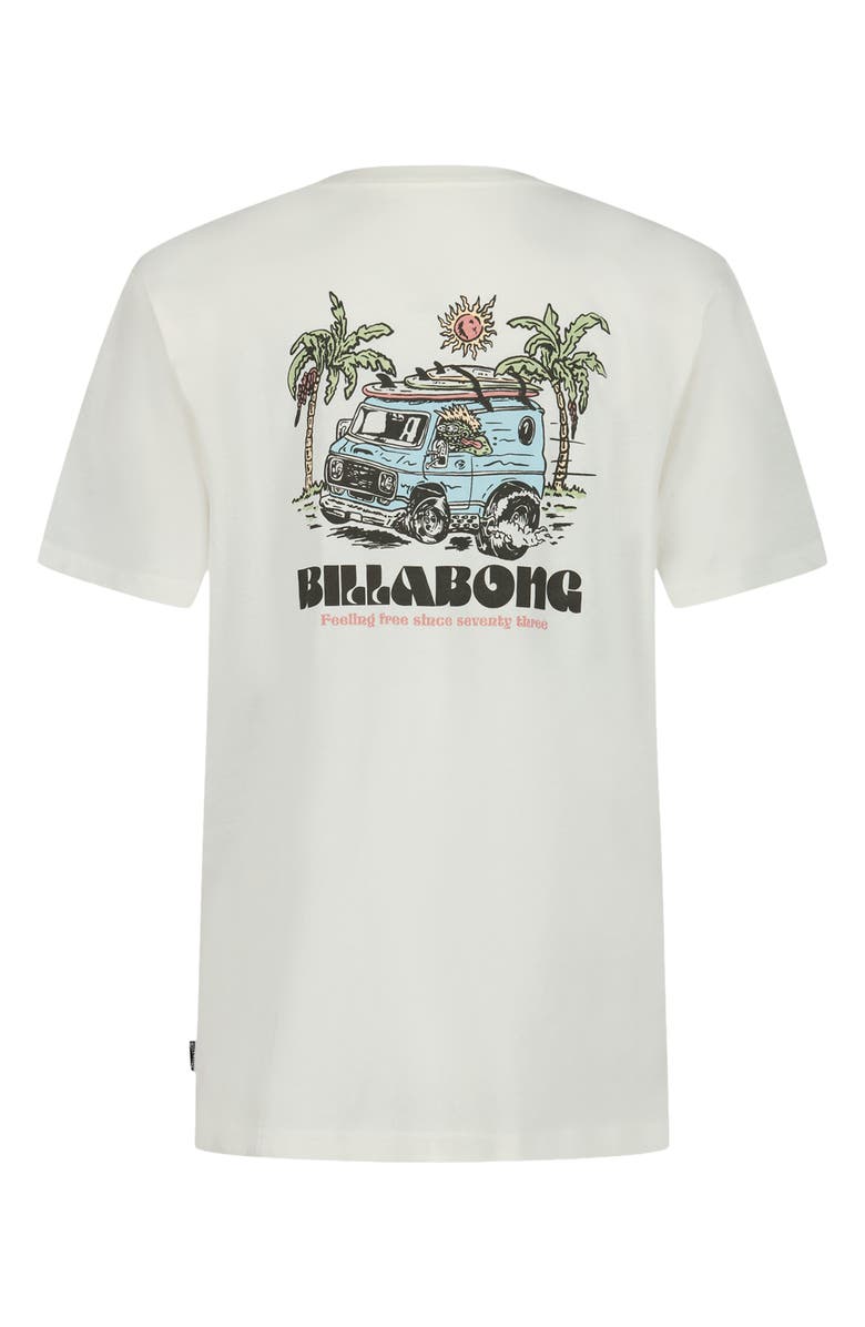 Billabong Kids' Rush to Relax Cotton Graphic T-Shirt, Alternate, color, Off White