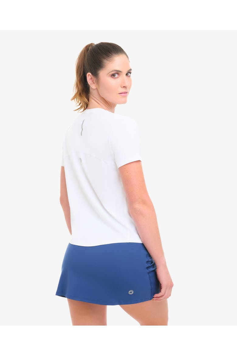 Women's Short Sleeve UV Protection Relaxed Crew Shirt, Alternate, color, White