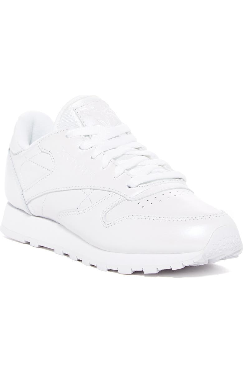 Reebok Classic Pearlized Leather Sneaker, Main, color,