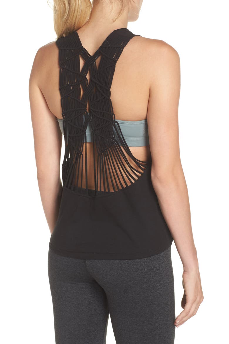Free People Movement Wilder Tank, Alternate, color, BLACK