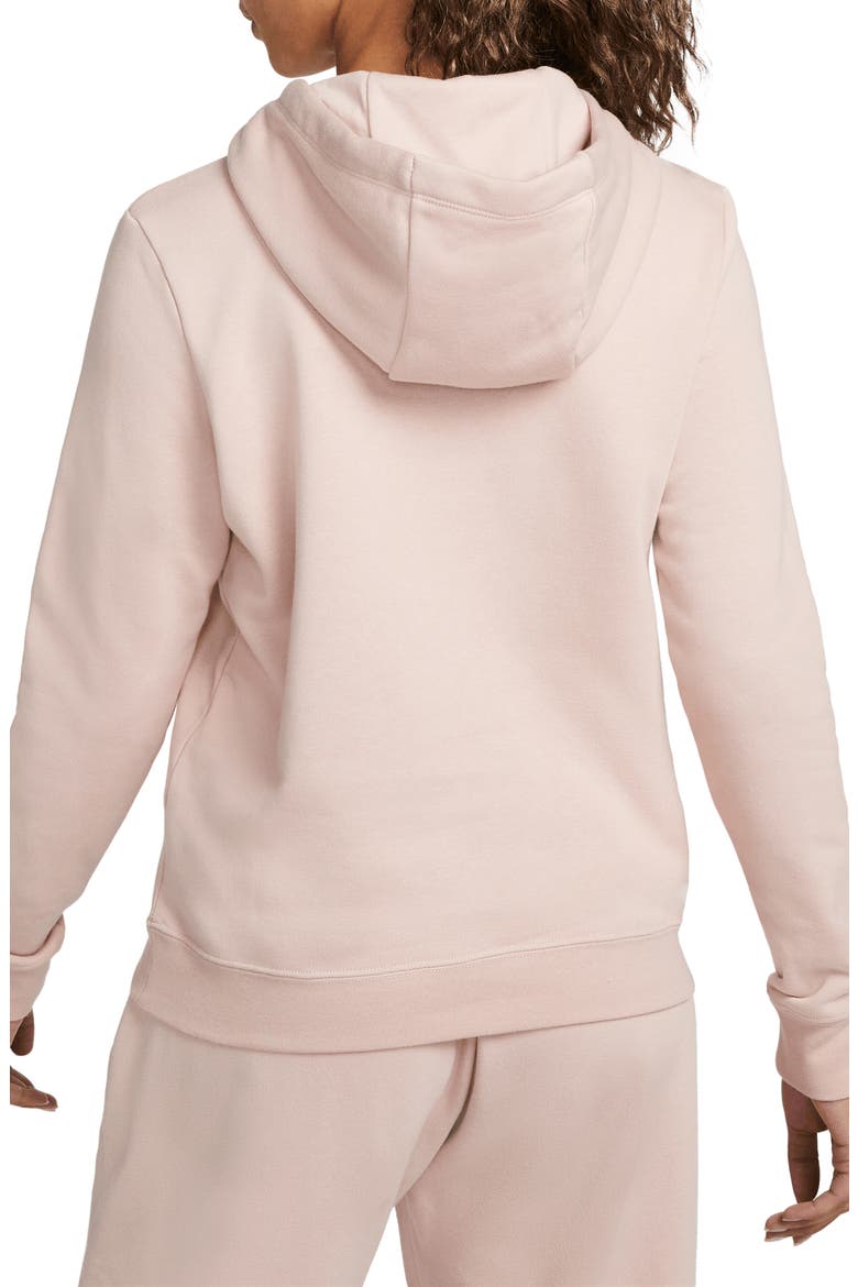 Sportswear Club Fleece Hoodie, Alternate, color, PINK OXFORD/ WHITE
