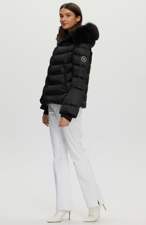 Gorski Apres-ski Short Jacket With Detachable Toscana Trim In Black