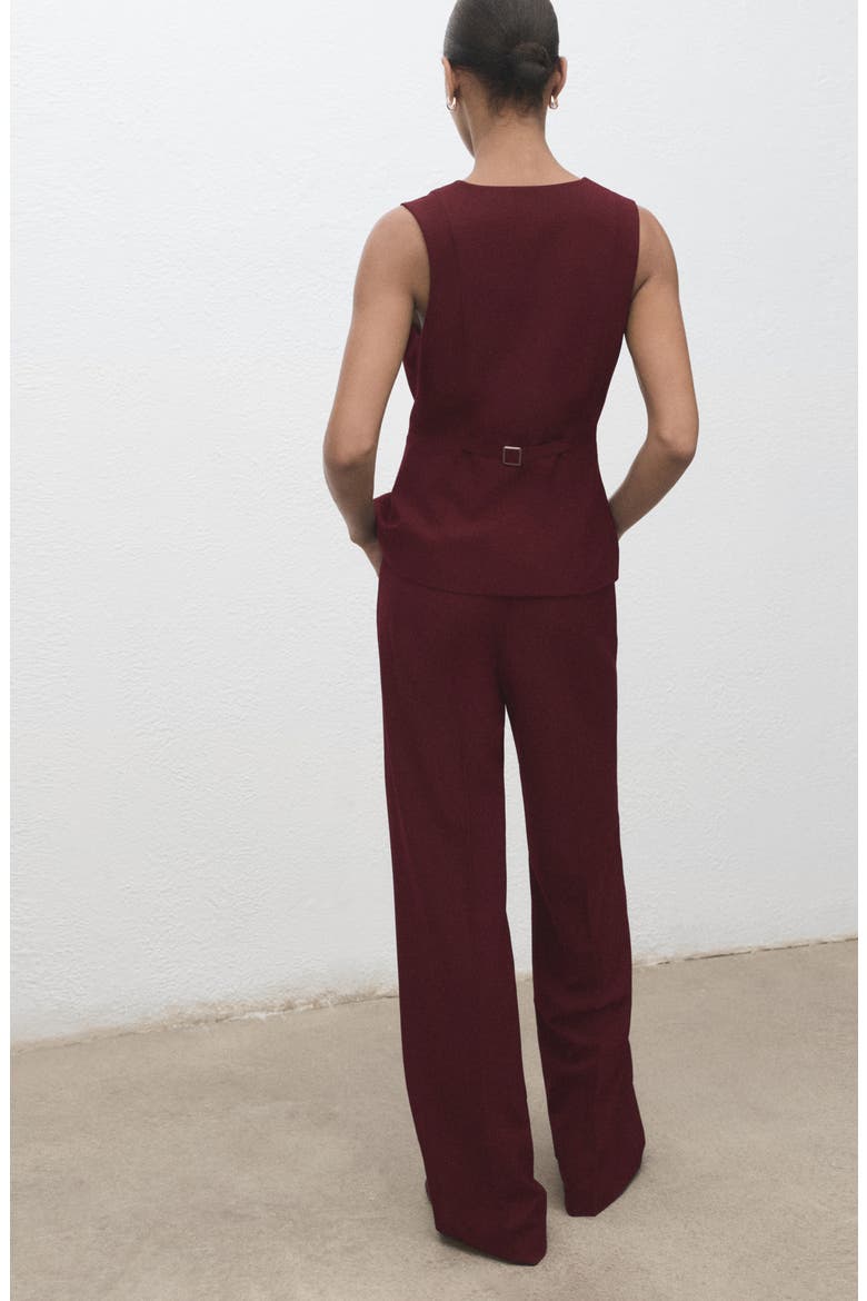 Sleeveless Wide Leg Jumpsuit, Alternate, color, BURGUNDY