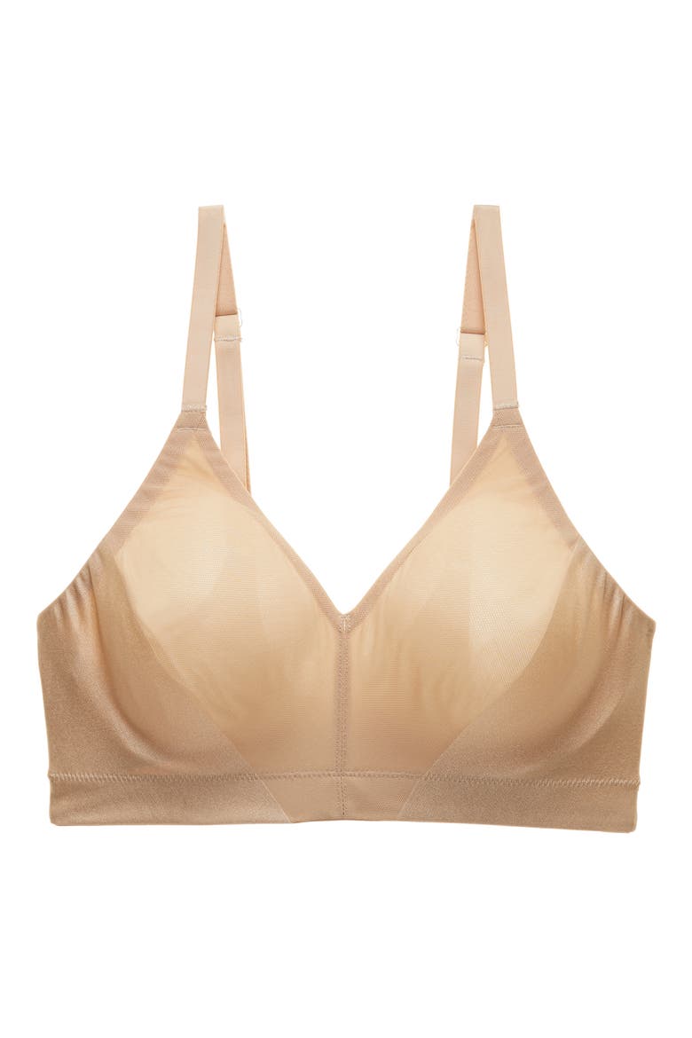 Side Effect Side Support Wireless Bra, Alternate, color, CAFE