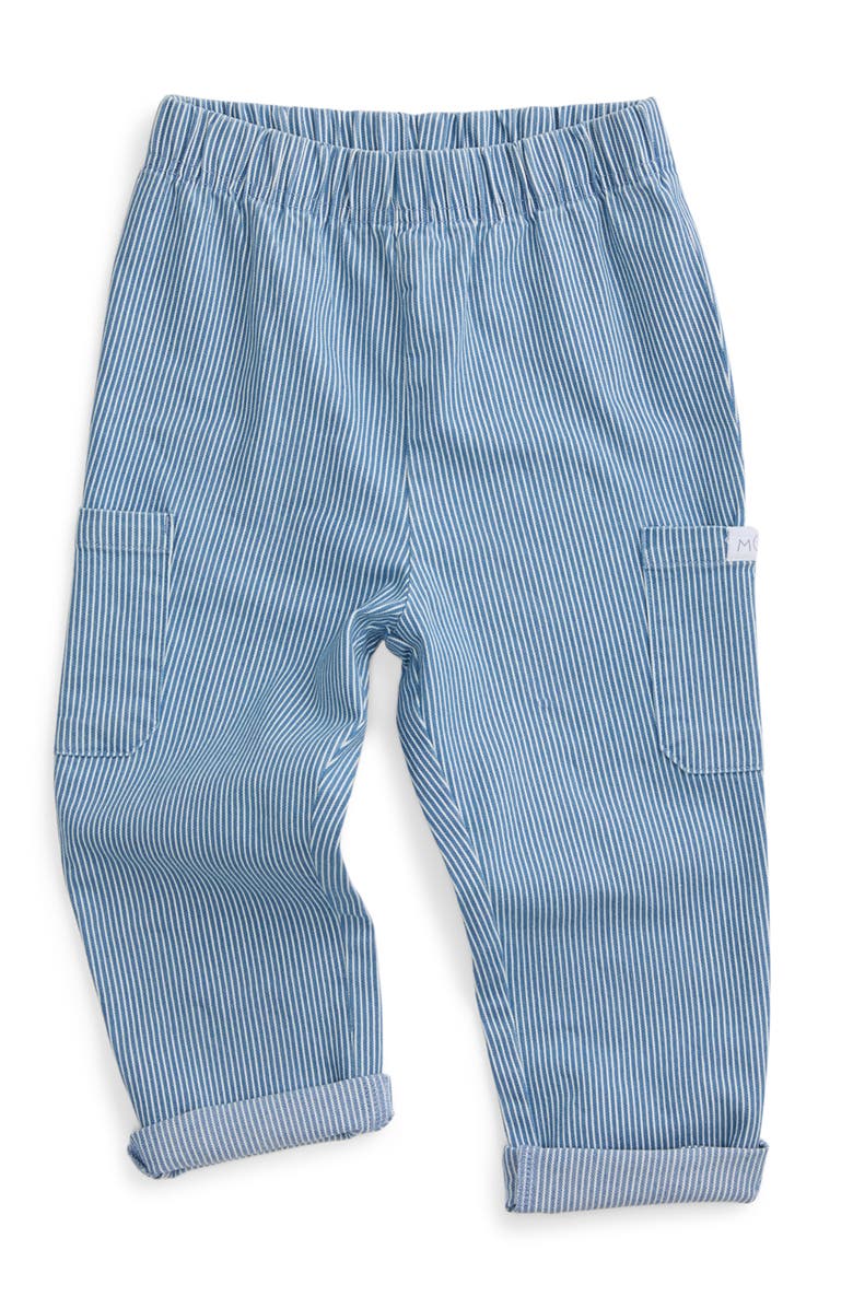 MORI Denim Trousers, Main, color, Stripe Denim