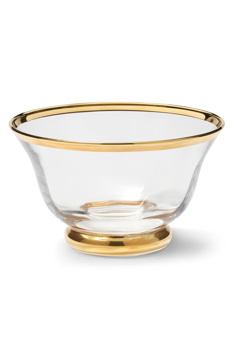 Aerin Sophia Nut Bowl, Main, color, Clear/Gold