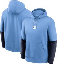 Jordan Brand Men's Jordan Brand Light Blue/Navy North Carolina Tar Heels 2024 Sideline Club Pullover Hoodie