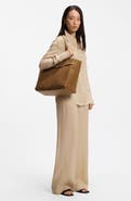 BOSS Revers Suede Leather Tote