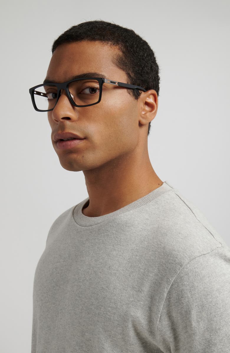 HUGO 55mm Rectangular Optical Glasses, Alternate, color, 