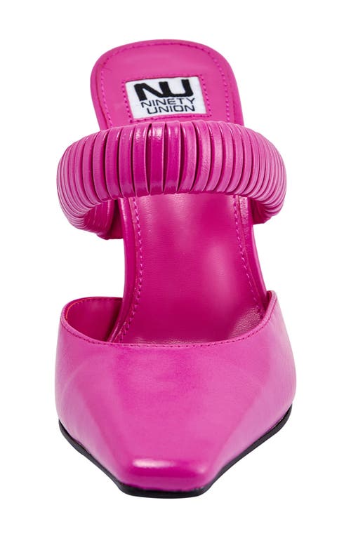 Ninety Union Luna Mule Pump In Fuchsia
