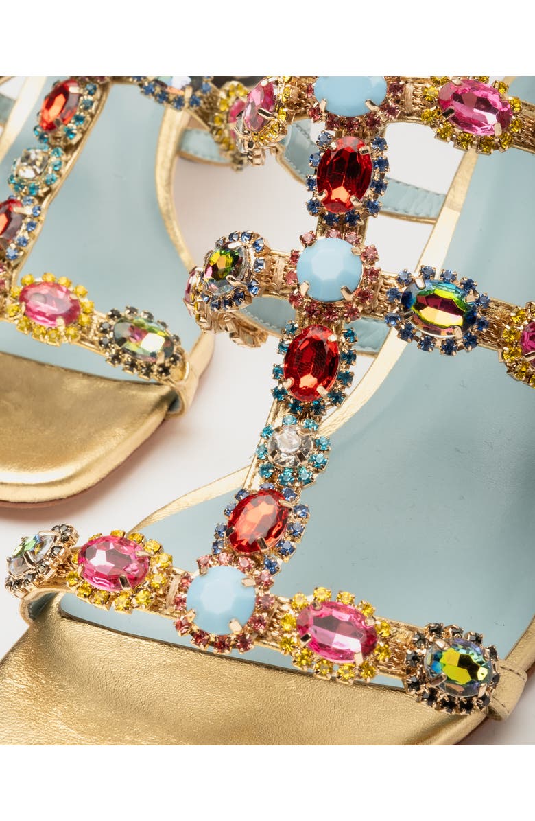 Frances Valentine Kiki Gem Heel Sandal, Alternate, color,