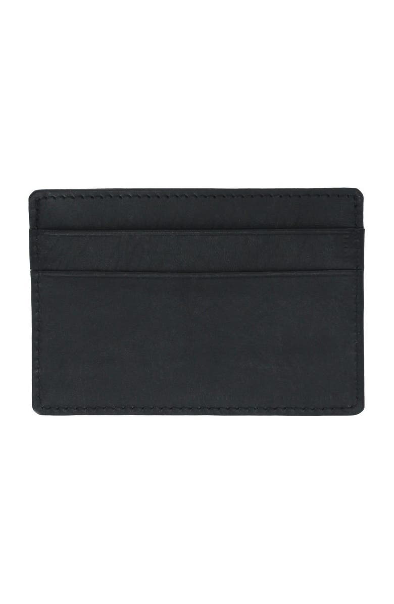 Made Free Leather Card Wallet, Alternate, color, Black