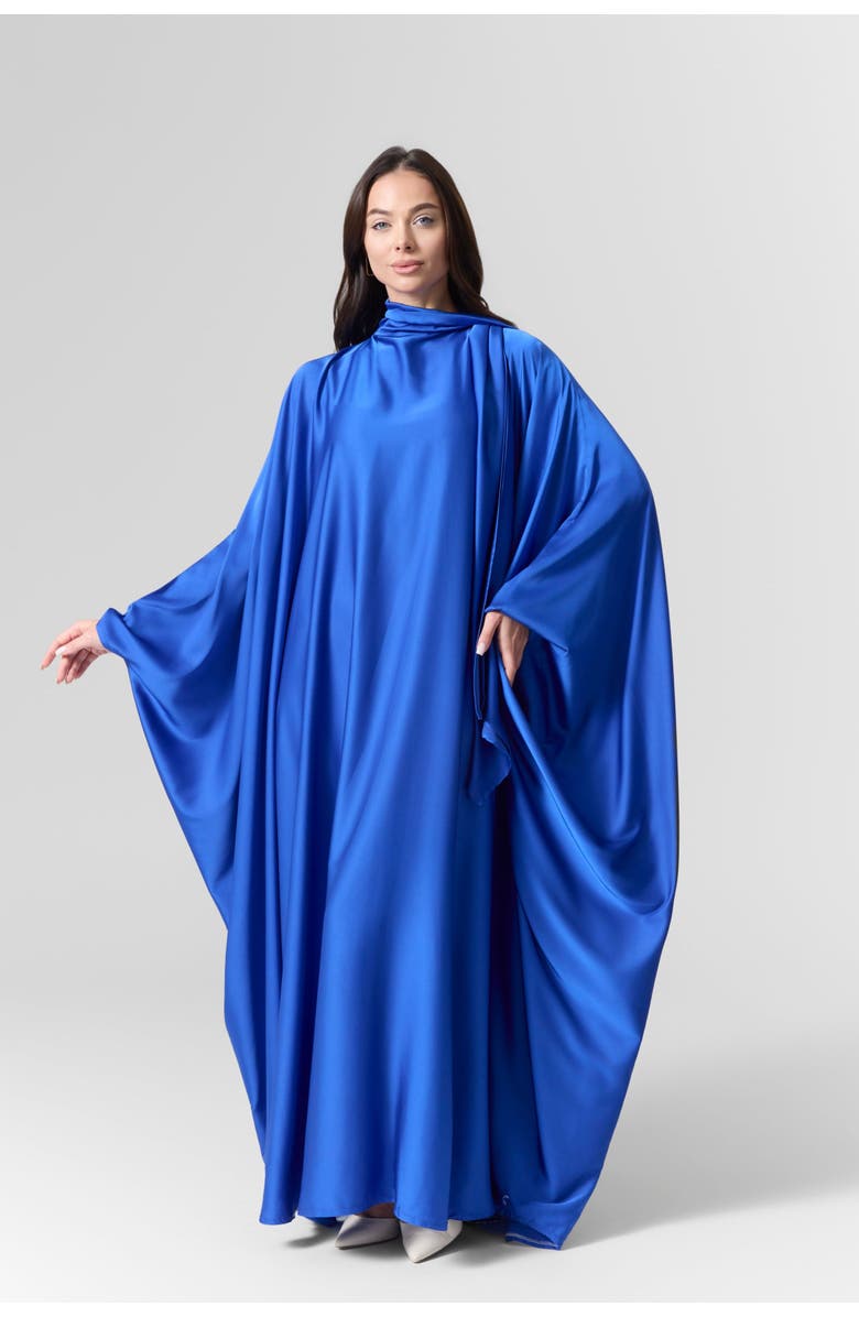 Le Fafo Luna Silk Scarf Kaftan, Main, color, 