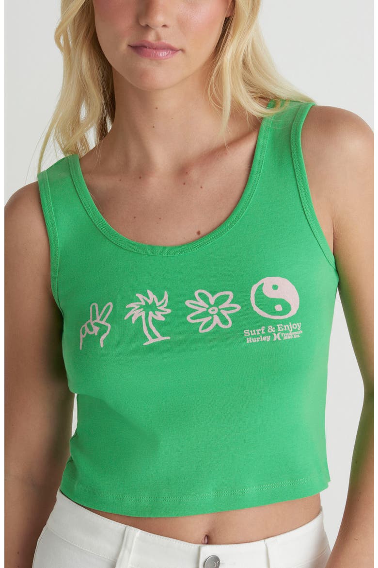Three Days Graphic Crop Tank, Alternate, color, ISLAND GREEN