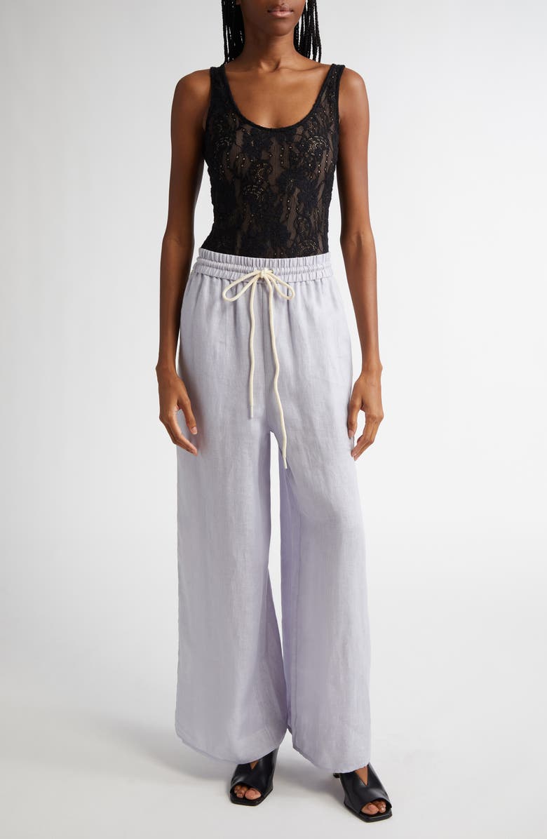 Zimmermann Scoop Neck Stretch Lace Bodysuit, Alternate, color,