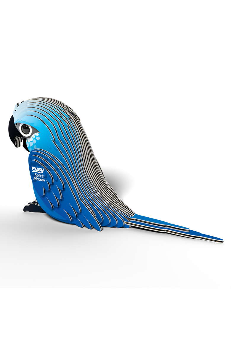 Spix's Macaw 3D Puzzle, Alternate, color, No Color