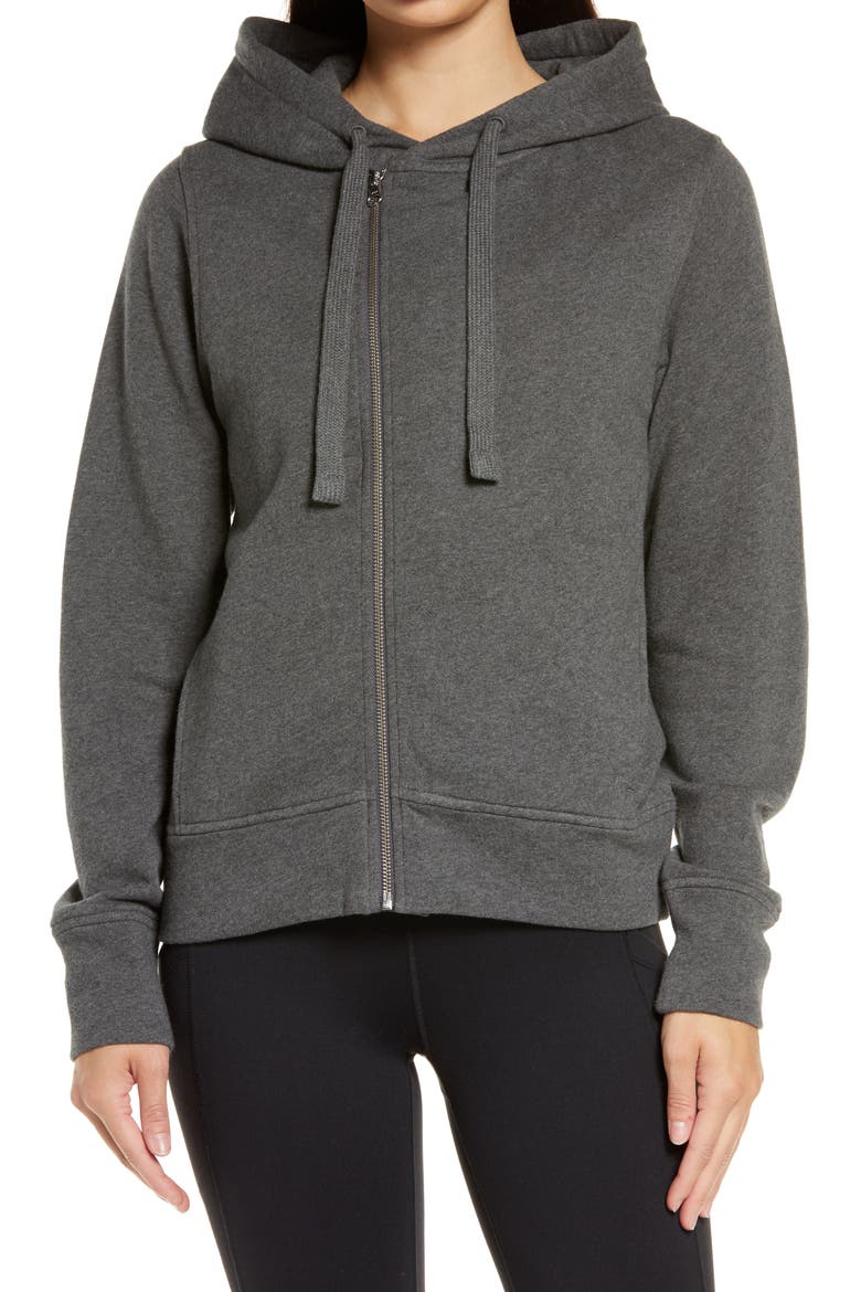 West Coast Asymmetrical Zip Hoodie, Alternate, color, GREY MEDIUM CHARCOAL HEATHER
