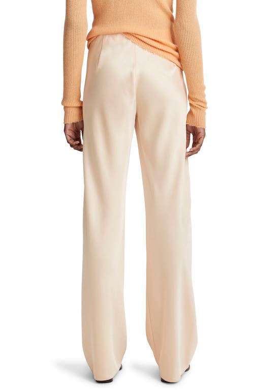 Vince High-waist Satin Bias Pants In Cantaloupe