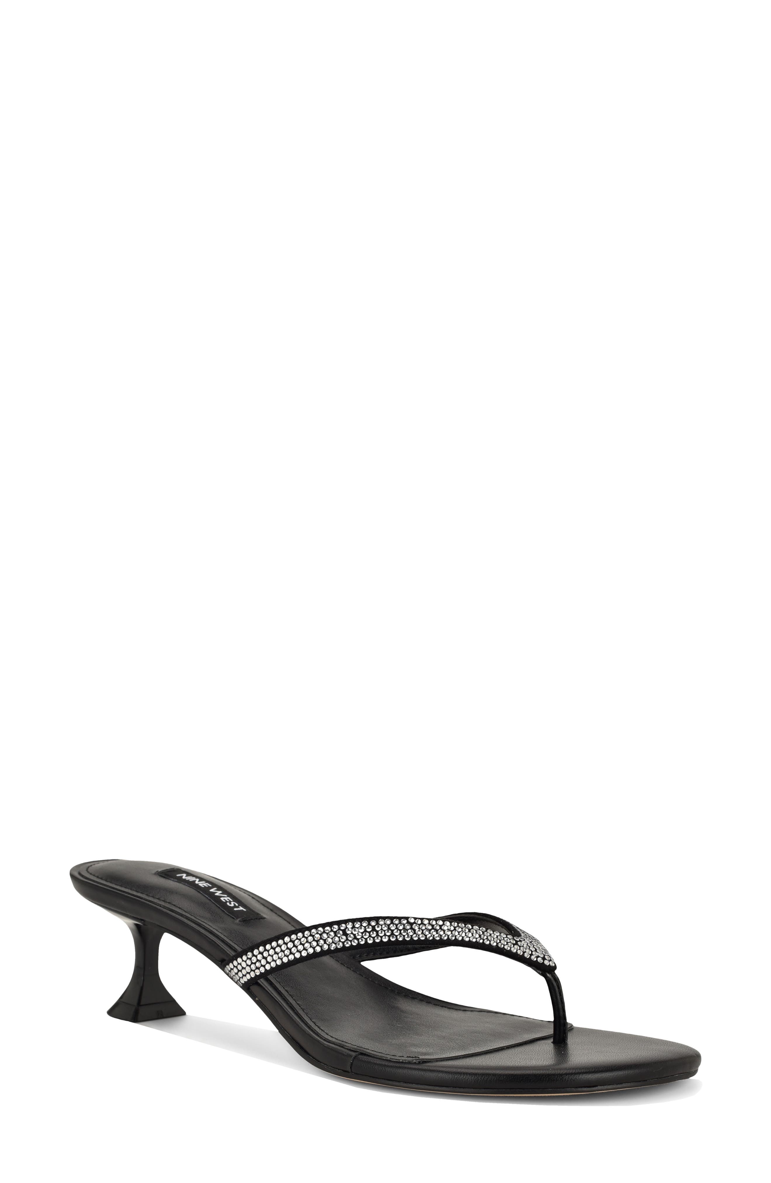 Nine West Cruiseh Flip Flop, Main, color, Black 002