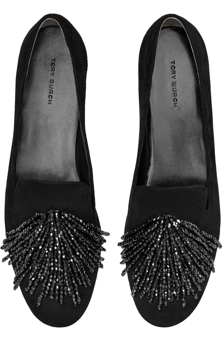 Tory Burch Smoking Slipper, Alternate, color, Perfect Black