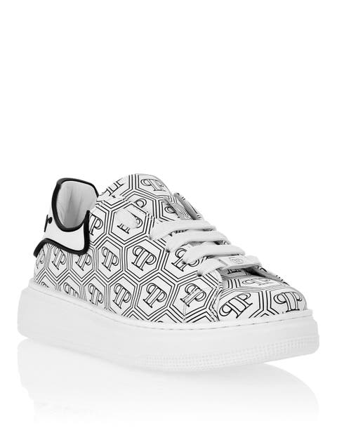 Leather Lo-Top Sneakers Monogram Boy