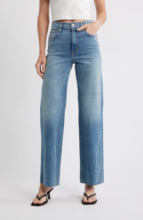 Grace High Waist Wide Leg Jeans (Lake Folso)