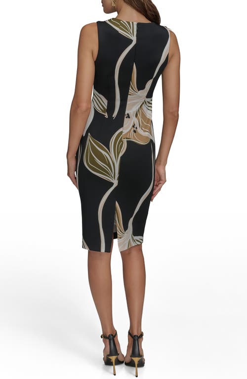 Donna Karan New York Floral Body-con Dress