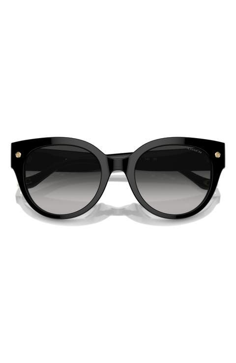 53mm Gradient Round Sunglasses