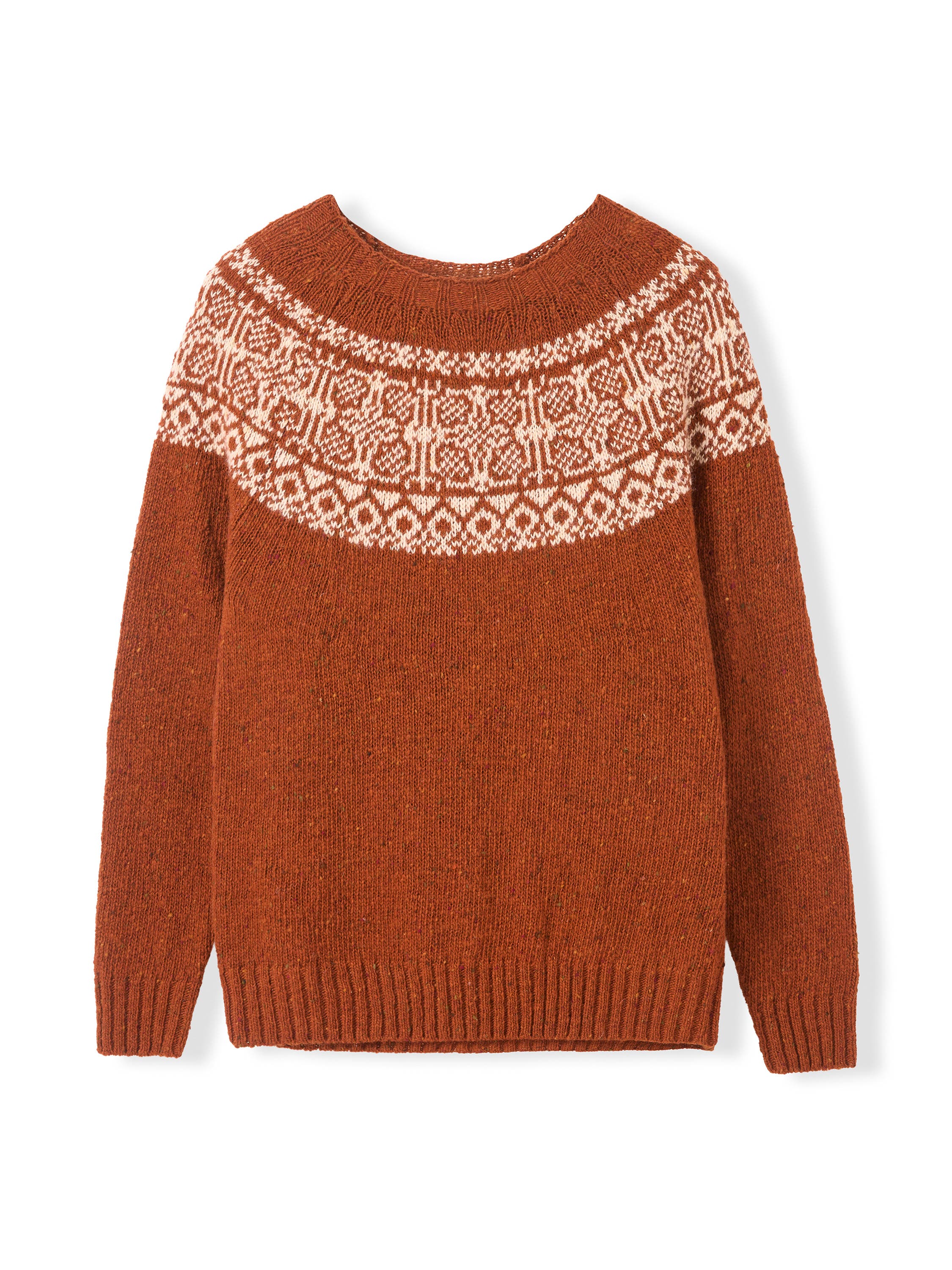 Donegal Fair Isle Yoke Sweater - image 2