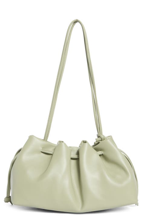 Faux Leather Shoulder Bag