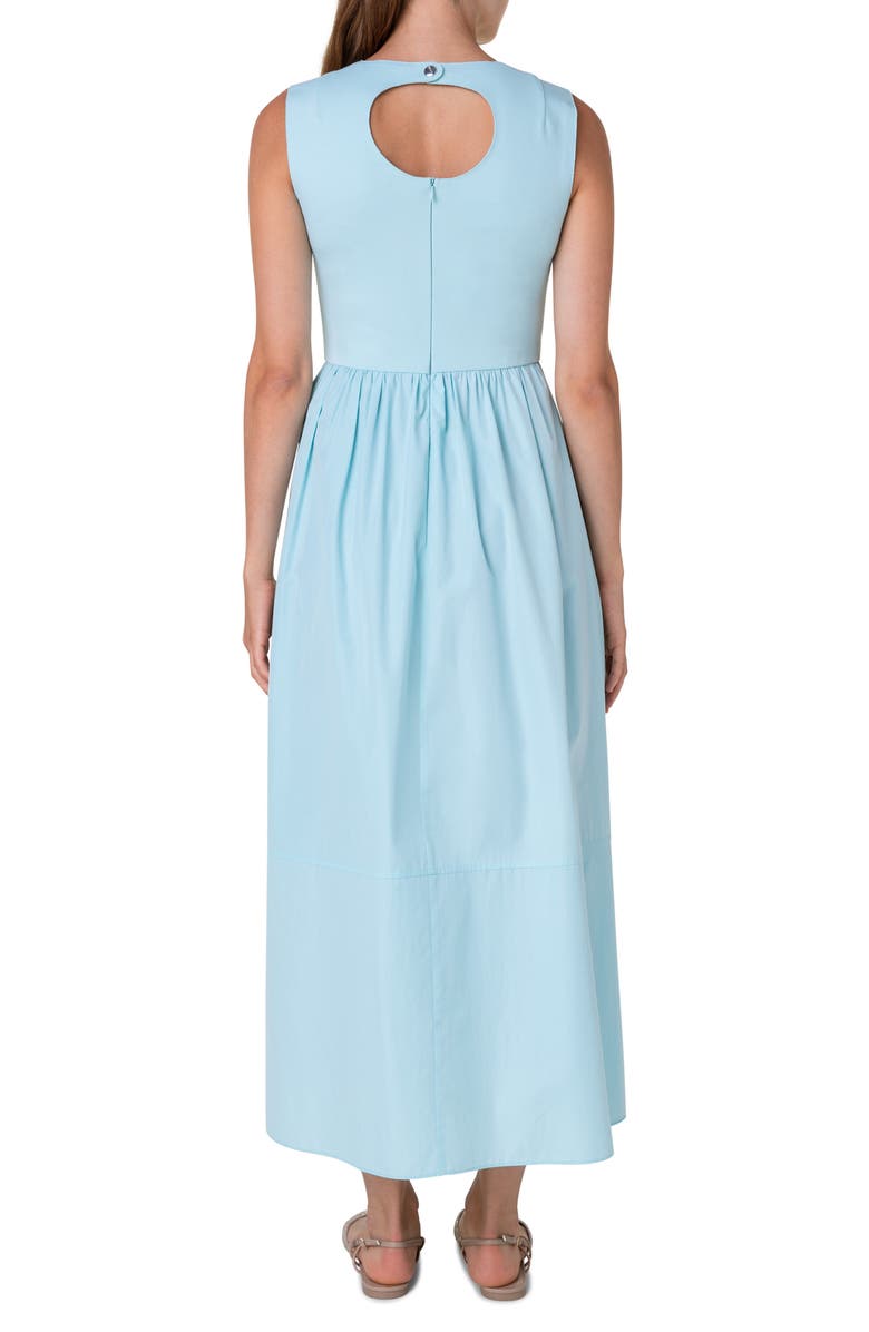 Akris punto Mixed Media Sleeveless Dress, Alternate, color,