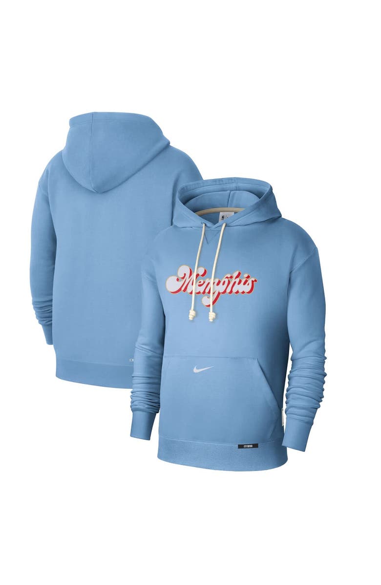 Nike Men's Nike Light Blue Memphis Grizzlies 2024/25 City Edition Courtside Standard Issue Pullover Hoodie, Main, color, 