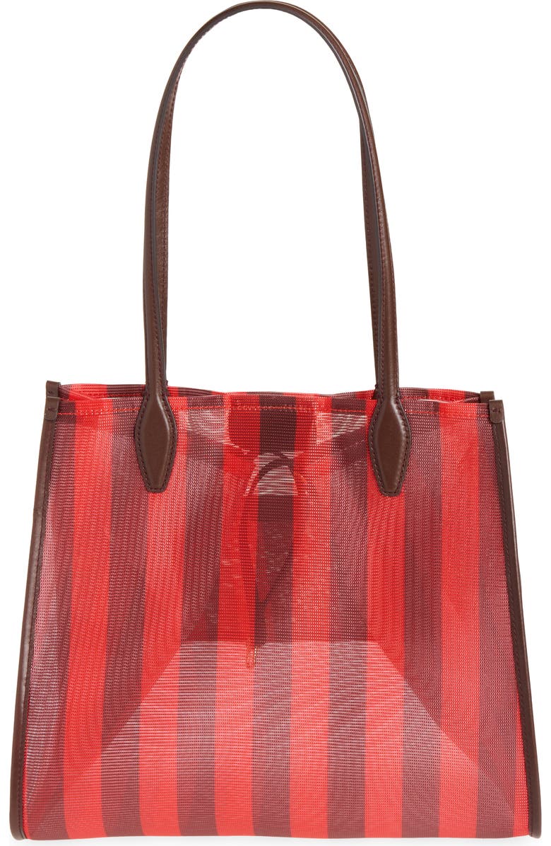 Madewell The Lexington Tote, Main, color, Enamel Red Multi