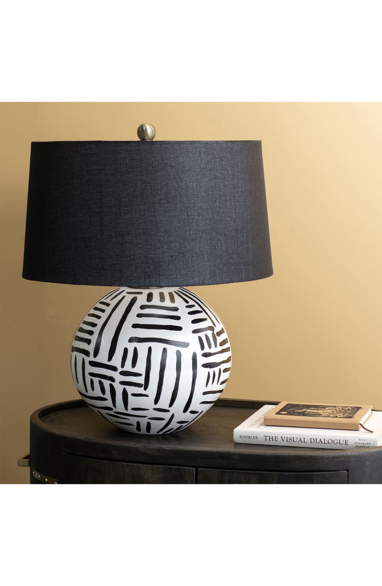 Renwil Milka Ceramic Table Lamp, Alternate, color, Cream And Black Finish