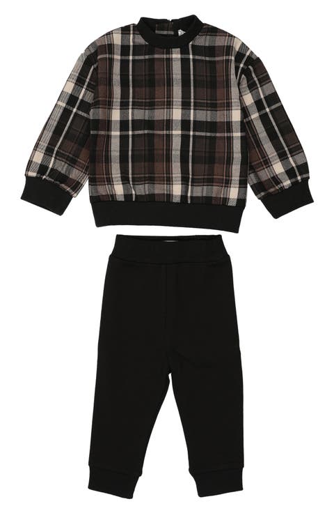 Plaid Top & Joggers Set (Baby)